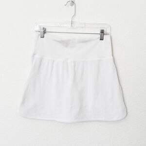 [Aerie] Offline White Terry Cloth Mini A-Line Workout Skort Casual Size Medium M